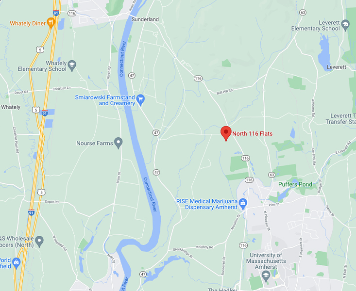 Map of North 116 Flats
