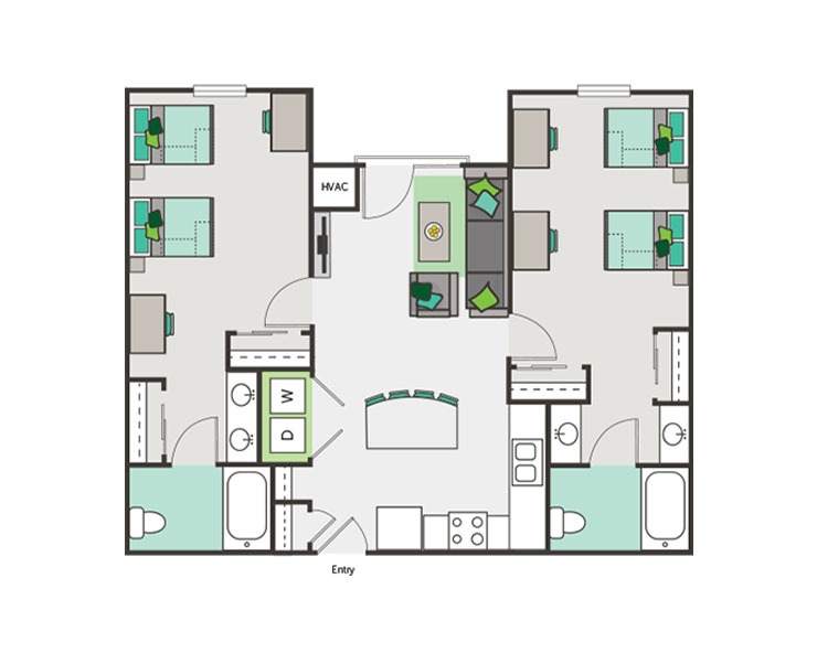 B2 Shared Floor plan