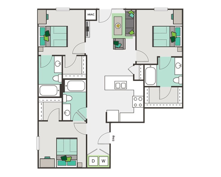 C1 Floor plan