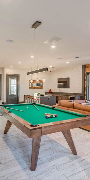 a pool table