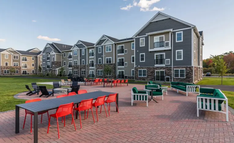 outdoor seating area